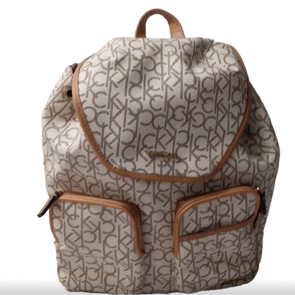 Calvin Klein Hudson Monogram Backpack. Euc - image 1
